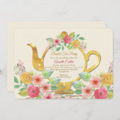 Bloementhee uitnodiging (Voorkant / Achterkant)