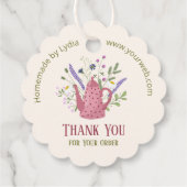 Bloementheepot "Bedankt voor uw bestelling" Scallo Bedankjes Labels (Achterkant)