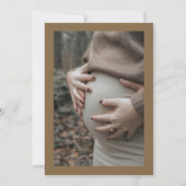 Bloementheepot Fototijd voor Tea Baby shower Kaart (Achterkant)