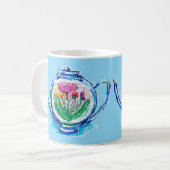 bloementheepot koffiemok (Voorkant links)