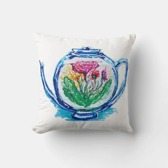 bloementheepot kussen (Voorkant)