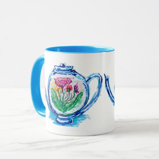 bloementheepot mok (Voorkant links)