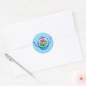 bloementheepot ronde sticker (Envelop)