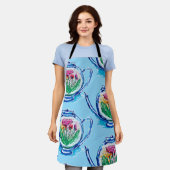 bloementheepot schort (Gedragen)