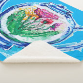 bloementheepot sherpa deken (3/4)