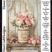  Bloementint & Rustieke Pioenen DA7 Decoupage Tissuepapier