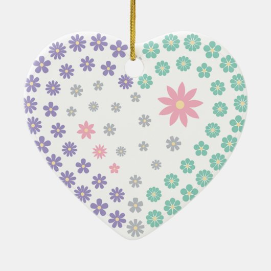 bloementoewijding keramisch ornament (Achterkant)