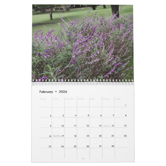 Bloementuin 2025 Kalender (Feb 2026)