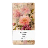 Bloementuin 403c Rustieke Rozen Etiket (Voorkant)