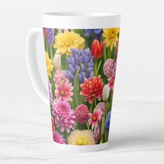 Bloementuin #44 - latte mok (Linkerhoek)