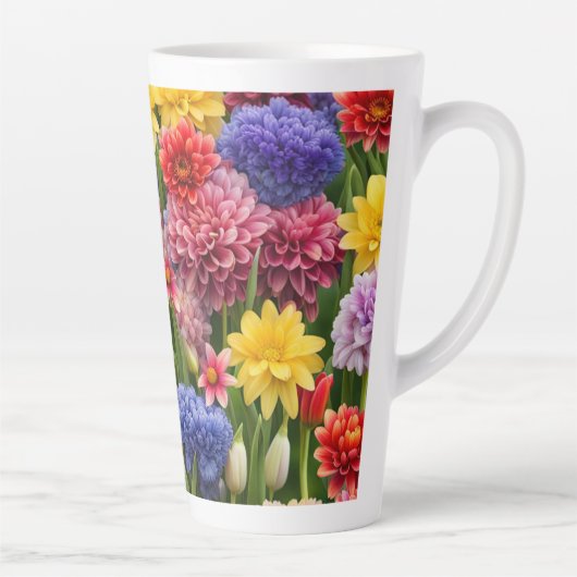 Bloementuin #44 - latte mok (Rechts)