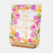 Bloementuin Acryl Teken Acryl Bord (Hoek)