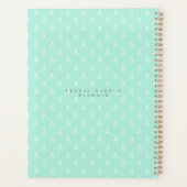 Bloementuin Aqua Monogram Planner (Achterkant)