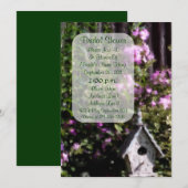 Bloementuin Art Vrijgezellenfeest uitnodigen Kaart (Voorkant / Achterkant)