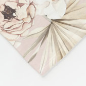 Bloementuin baby meisje boho bloemen gepersonalise fleece deken (Hoek)