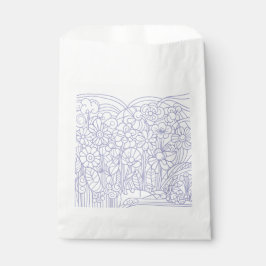 Bloementuin Blauw Bedankzakje