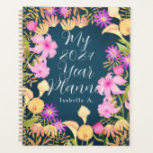 Bloementuin blauw planner (Voorkant)