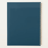 Bloementuin blauw planner (Achterkant)