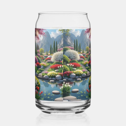 bloementuin blikvorm glas (Links)