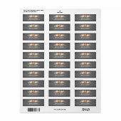 Bloementuin Bloem Krijtbord Retouradres Label (Full Sheet)