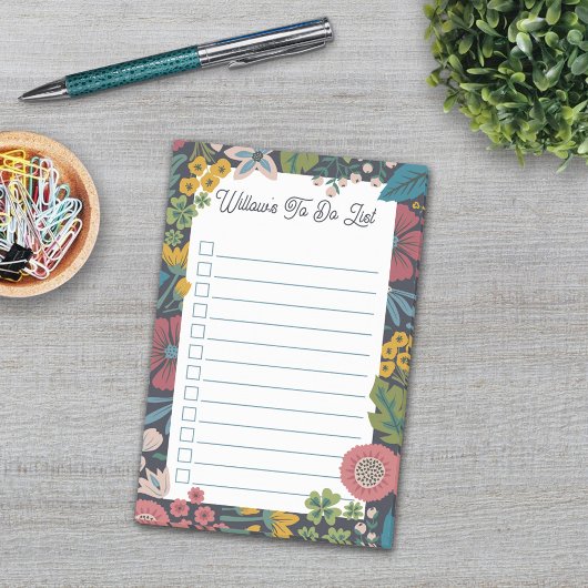 Bloementuin Bloemen Aangepaste Naam Takenlijst Post-it® Notes
