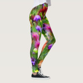 Bloementuin Bloemen Abstract Patroon Leggings (Rechts)