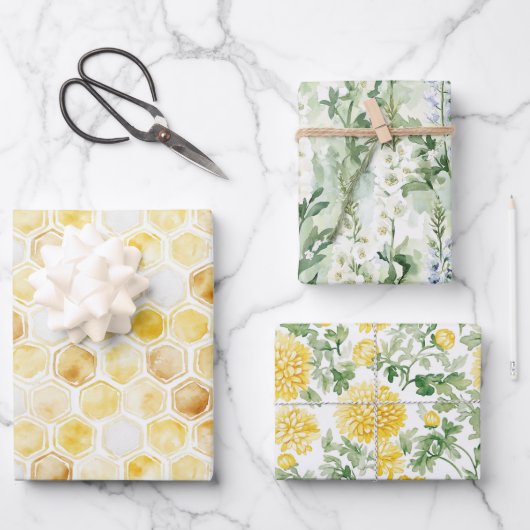 Bloementuin Bloemen Kerst  Inpakpapier Vel (Voorkant)