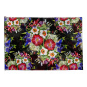 Bloementuin Bloemen Narcissus Bladgroen Rood Kussensloop (Achterkant-Rechts)