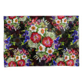 Bloementuin Bloemen Narcissus Bladgroen Rood Kussensloop (Voorkant-Rechts)