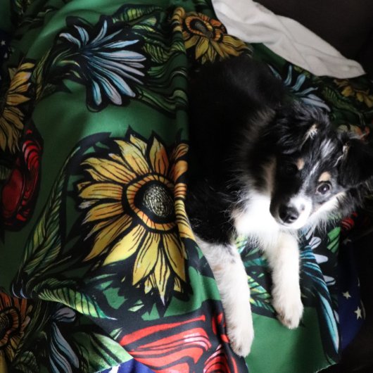 Bloementuin Bloemisten Roos Zonnebloem en Tulpen Sherpa Deken