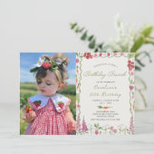 Bloementuin Boerenmarkt Verjaardagsbrunch Kaart (Staand voorkant)