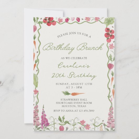 Bloementuin Boerenmarkt Verjaardagsbrunch Kaart