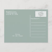  Bloementuin Botanical Save The Date Aankondigingskaart (Achterkant)