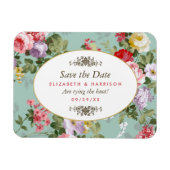  Bloementuin Botanical Save The Date Magneet (Horizontaal)