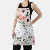 Bloementuin Botanische bloemen Waterverf groen Schort (Insitu)