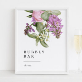 Bloementuin Bruidsdouche Bruisende Bar Bord Poster