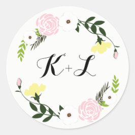 Bloementuin bruiloft Sticker