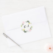 Bloementuin bruiloft Sticker (Envelop)