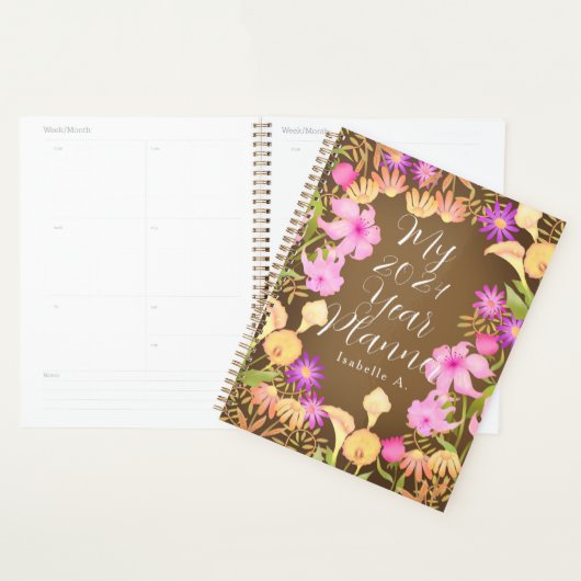 Bloementuin bruin planner (Display)