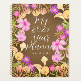 Bloementuin bruin planner