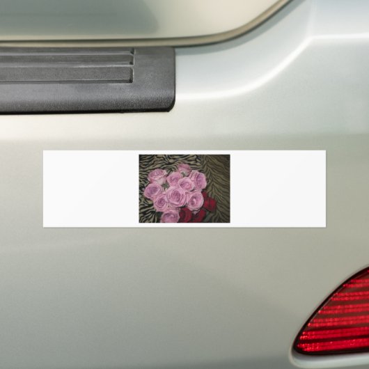 Bloementuin Bumpersticker (Op auto)