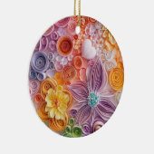 Bloementuin cirkel keramisch ornament (Rechts)