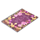 Bloementuin Creatieve Dag Magenta Notitieboek (Linkerzijde)