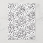 Bloementuin Doodle Briefkaart (Voorkant)