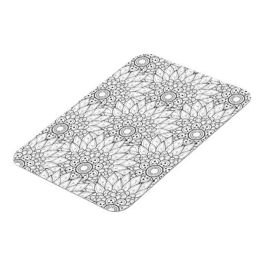 Bloementuin Doodle Magneet (Linkerzijde)