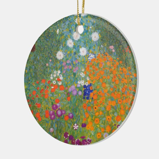 Bloementuin (door Gustav Klimt) Keramisch Ornament (Links)