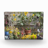 Bloementuin en smalle boot fotoblokken (Voorkant)