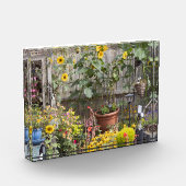 Bloementuin en smalle boot fotoblokken (Links)