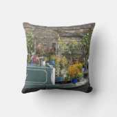 Bloementuin en smalle boot kussen (Achterkant)