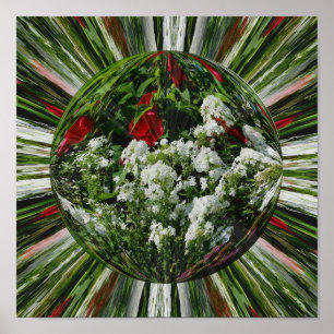 Bloementuin Energies Bloemen Abstract Poster